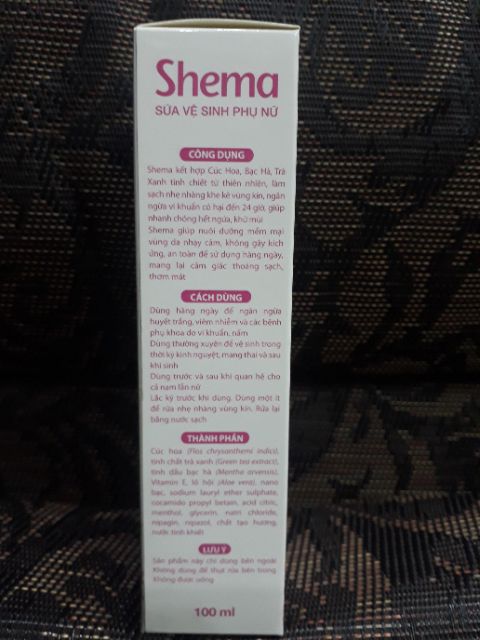 Dung dịch vệ sinh phụ nữ SHEMA 100ml