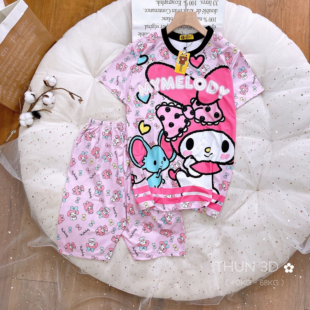ĐỒ BỘ THUN LẠNH 3D LỬNG CAO CẤP BOO BOO MẪU MỚI 40-62KG