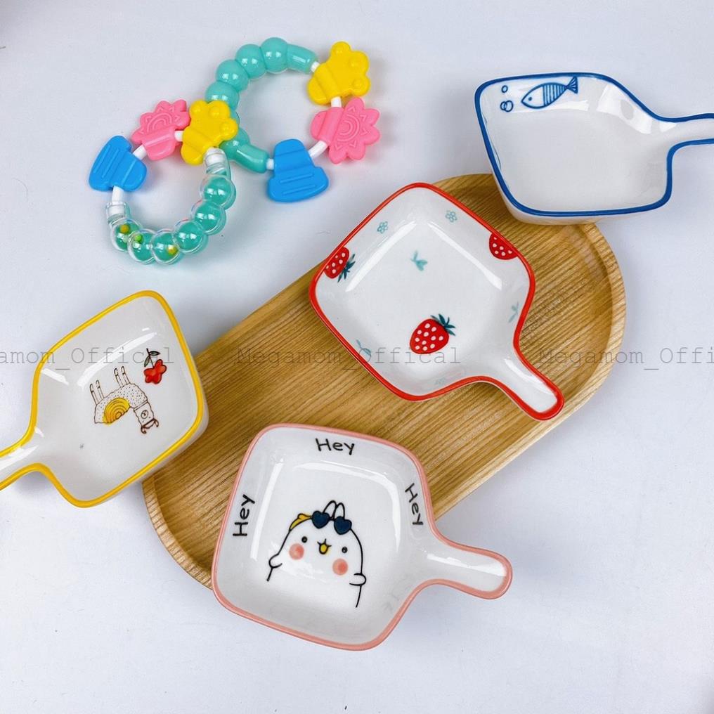 Bát gốm sứ ăn dặm, bát đĩa ăn dặm cho bé,Megamom