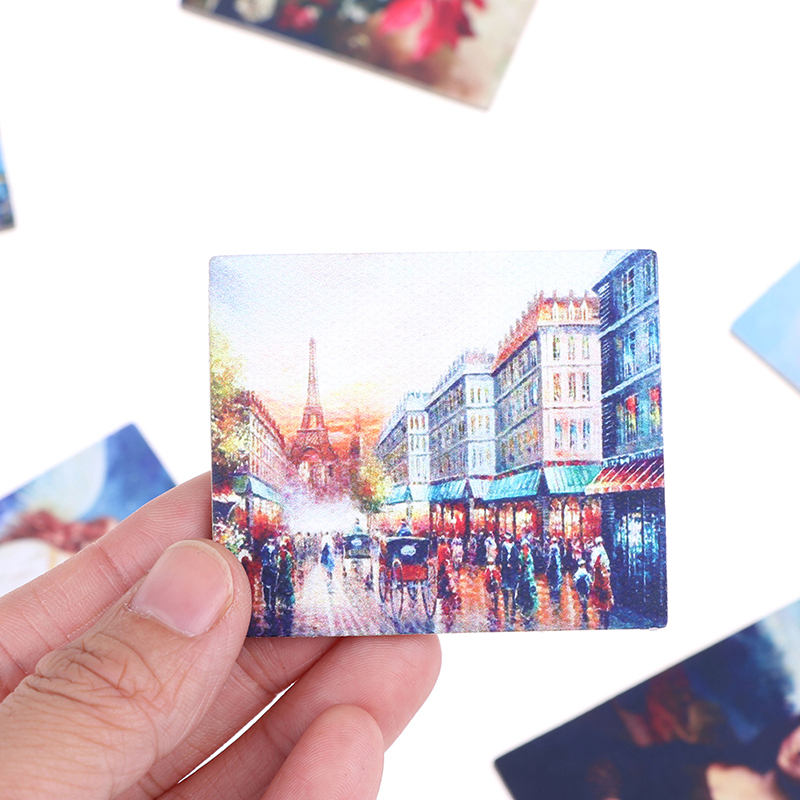 Tranh Sơn Dầu Tự Làm Tỉ Lệ 1: 12 Trang Trí Nhà Búp Bê