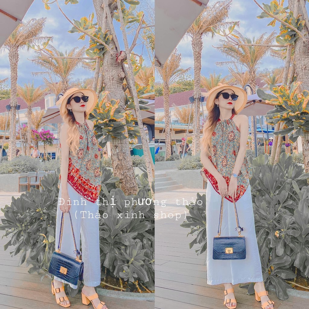 Sét Yếm Thổ Cẩm Đi Biển Họa Tiết Cực Hot | BigBuy360 - bigbuy360.vn