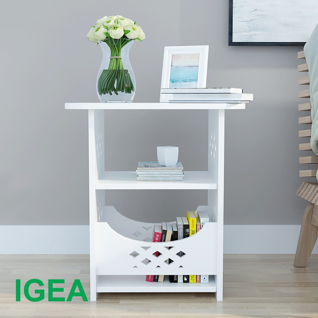 Bàn nhỏ, kệ đầu  chất liệu gỗ pvc cao cấp IG357