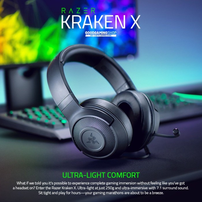Tai nghe Gaming Razer Kraken X - Black