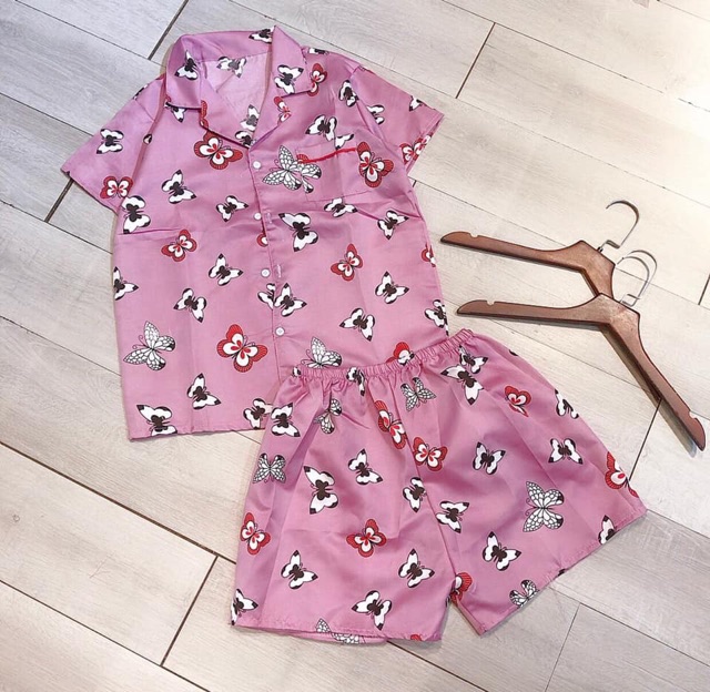 [XẢ HÀNG] BỘ PIJAMA ĐÙI CHẤT KATE (gửi mẫu ngẫu nhiên ạ)