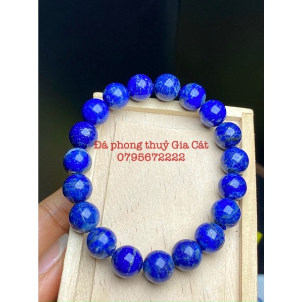vòng tay đá lapis lazuli 5A kiểm định siêu đẹp