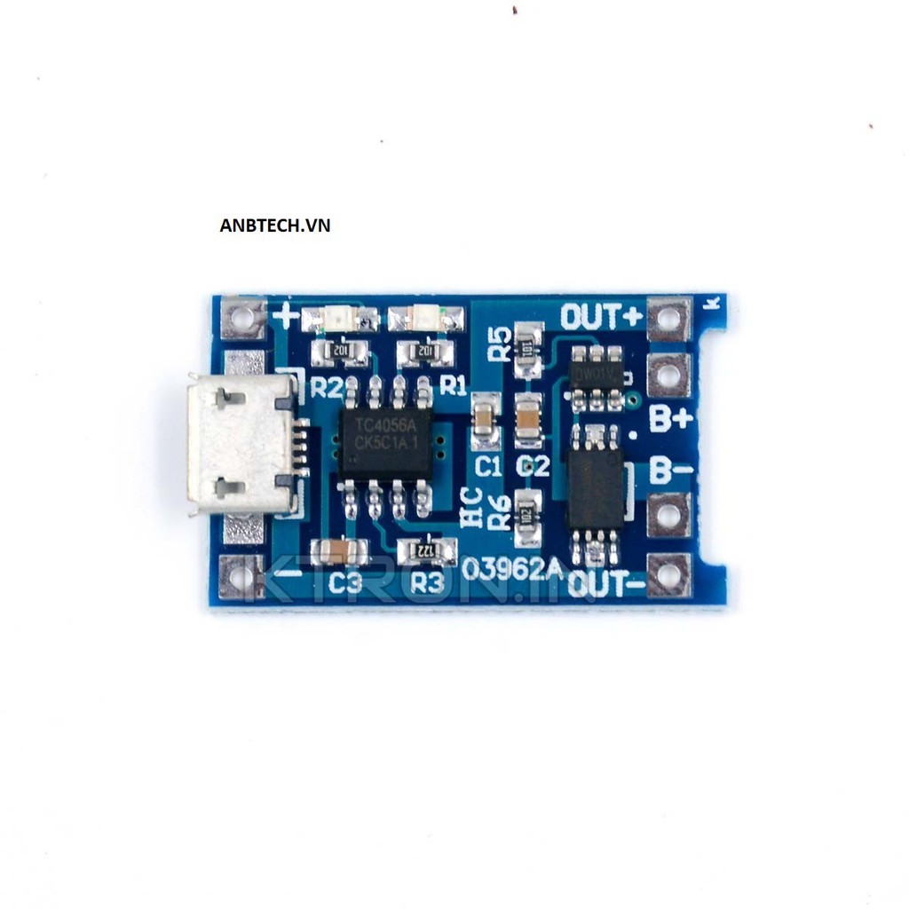 TP4056 Mạch Sạc Pin MicroUSB/MiniUSB 1A