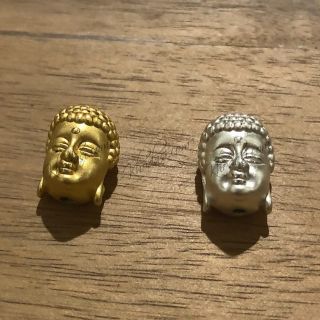 Vòng tay charm đầu Phật bạc