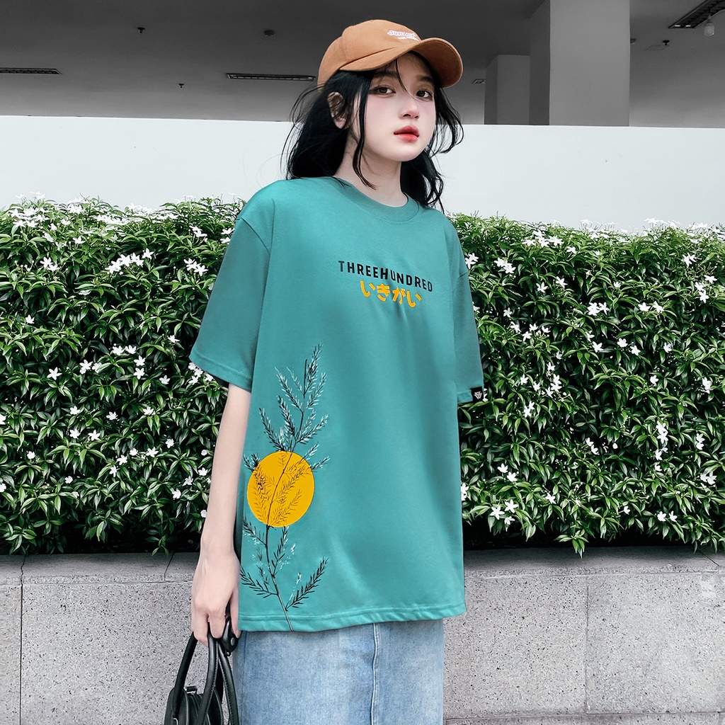 Áo Thun Con Hổ Họa Tiết Nhật Bản Xanh Lam Hình In Sắc Nét Chất Liệu 100% Cotton Form Rộng Thoải Mái Unisex Nam Nữ