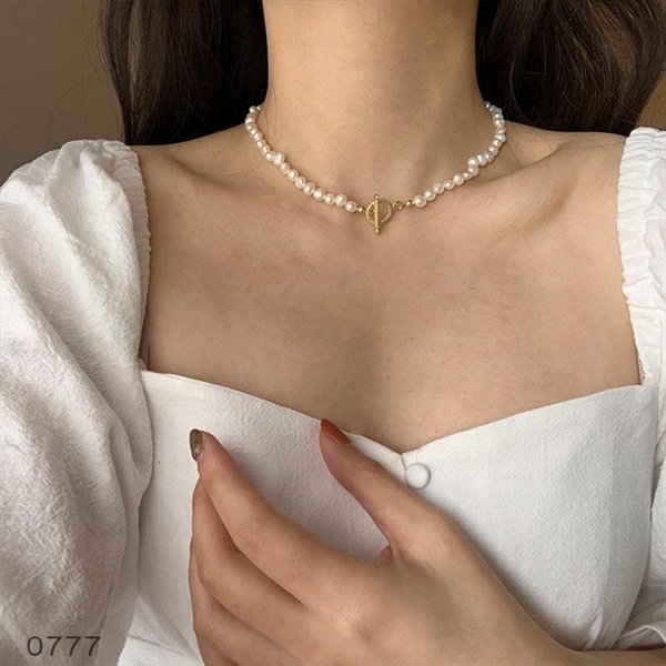 Dây chuyền nữ ngọc trai nhân tạo Eleanor Accessories vòng cổ chuỗi hạt dạng choker phụ kiện trang sức thanh lịch