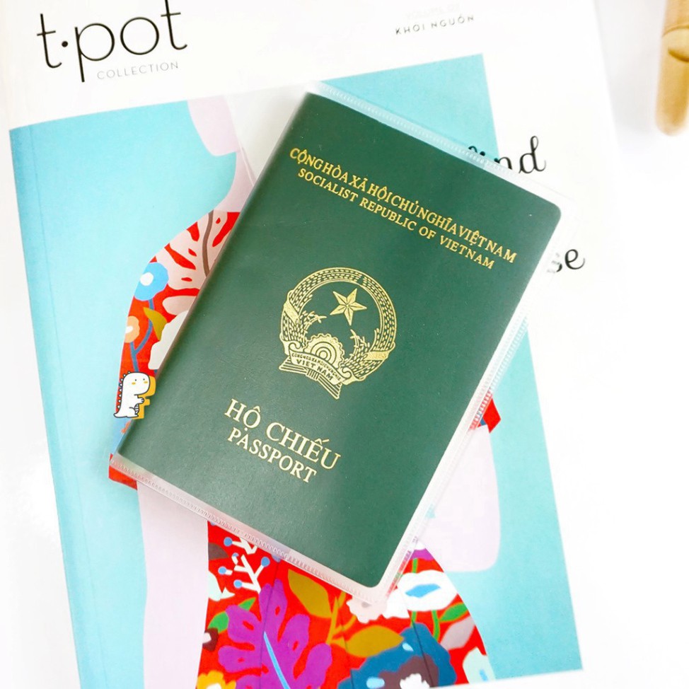 LDOL1 Vỏ Bọc Hộ Chiếu - Bao chứa Passport Chống Hư Hại Thấm Nước P019 16 JT