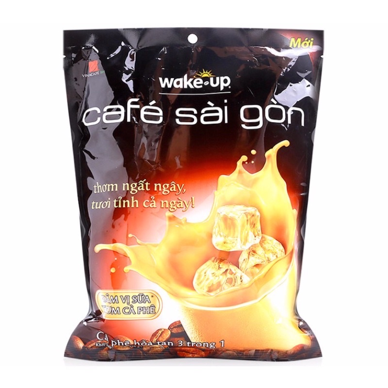 Cà phê sữa WAKE UP Sài Gòn 3 trong 1 túi 456g (24 gói)
