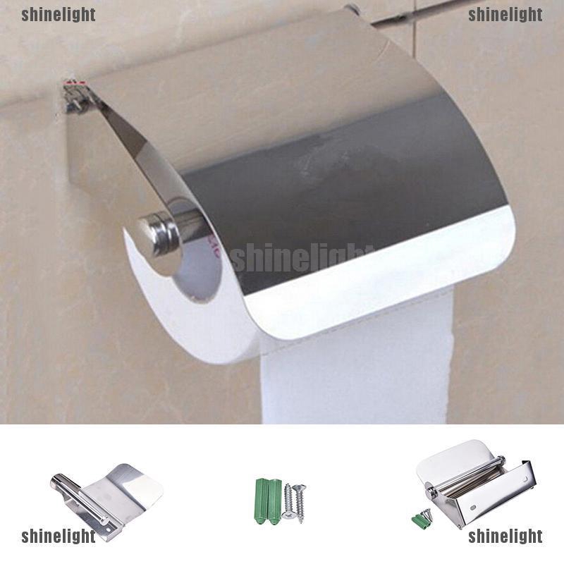 Giá để khăn giấy cuộn trong toilet gắn tường tiện dụng