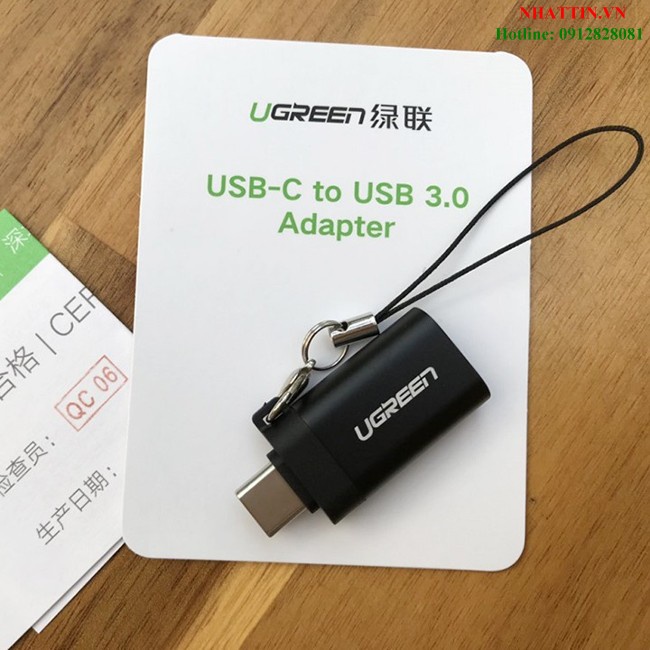 Đầu chuyển đổi OTG USB Type-C to USB 3.0 vỏ nhôm Ugreen 50283 cao cấp