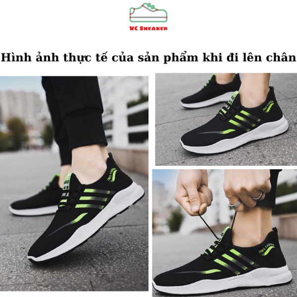[FREESHIP] Giày Thể Thao Nam, Giày Sneaker Phong Cách Hàn Quốc , HOTTREND 2022, Màu Đen Xanh Phản Quang | BigBuy360 - bigbuy360.vn