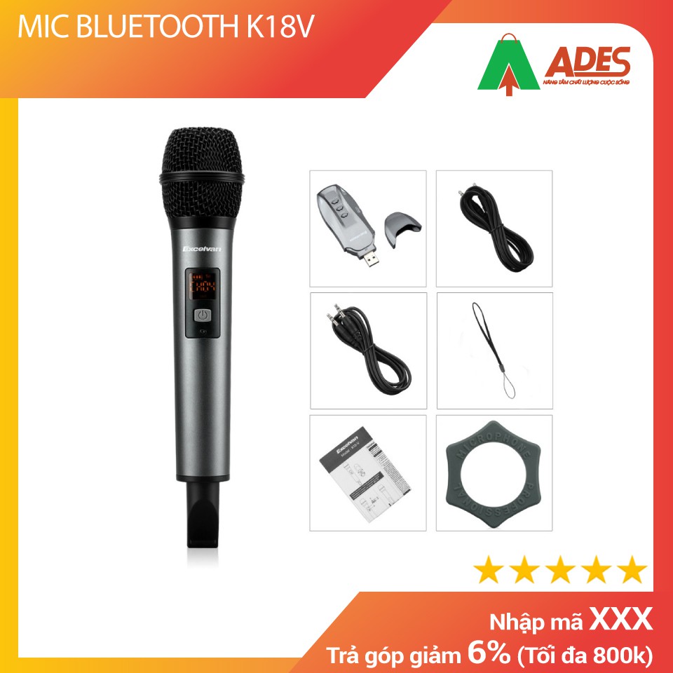 MIC BLUETOOTH K18V | BẢO HÀNH CHÍNH HÃNG - CHẤT LƯỢNG TUYỆT ĐỐI