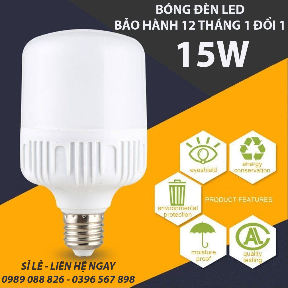 BÓNG ĐÈN LED 15W TRỤ ĐUÔI XOÁY - TIẾT KIỆM ĐIỆN NĂNG | BigBuy360 - bigbuy360.vn