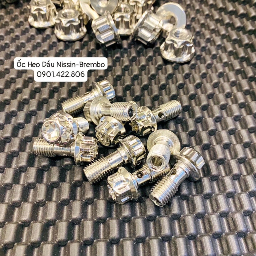 Ốc salaya gắn heo dầu nissin - brembo 10li23