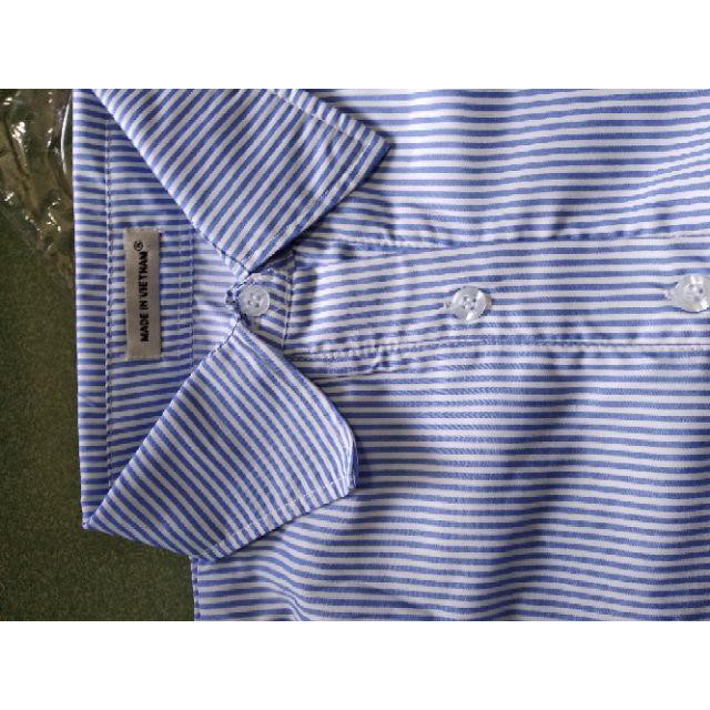 Đầm Nữ Xanh Sơ Mi Kẻ Sọc