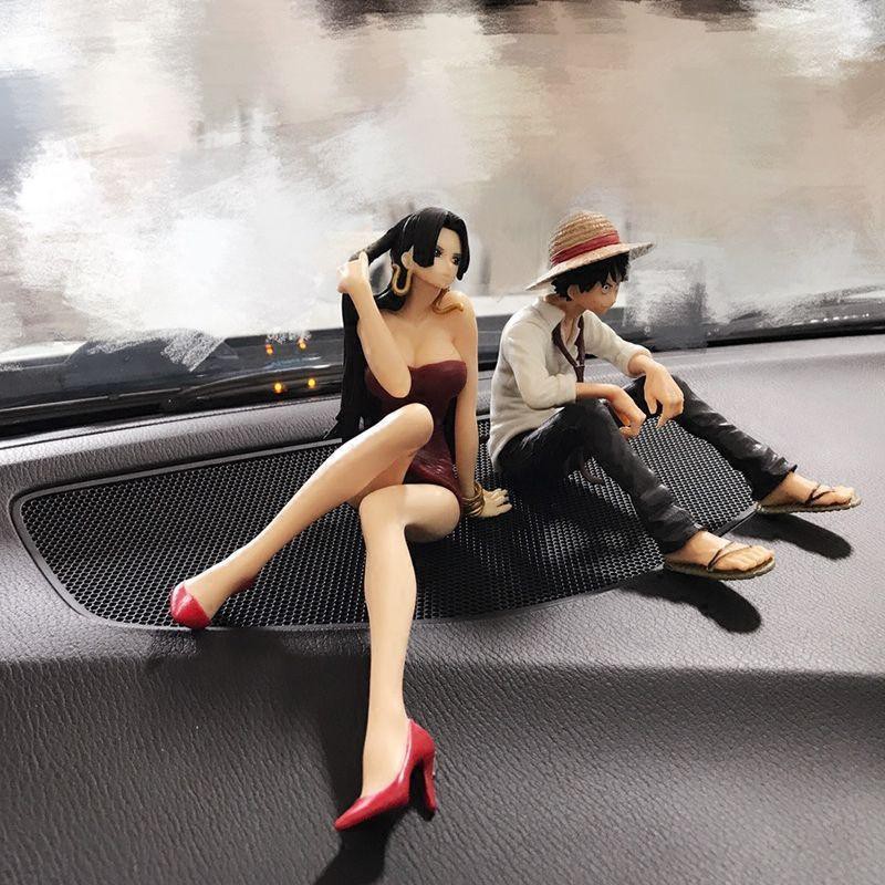 Bàn tay nhỏ để làm One Piece Tư thế ngồi Luffy mô hình anime nữ hoàng đế món quà sinh nhật khung xe