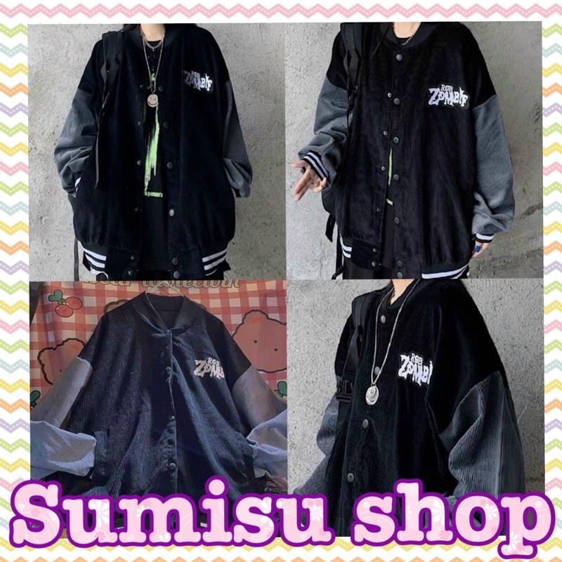 Áo khoác nhung, áo nhung bombo robzombi ma4577100 cúc bấm sumisu shop