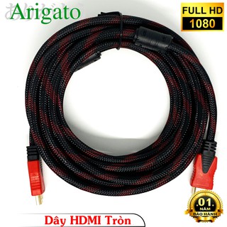 Dây hdmi 10m tròn, cáp hdmi 10m tròn chuẩn 1.4v-arigato