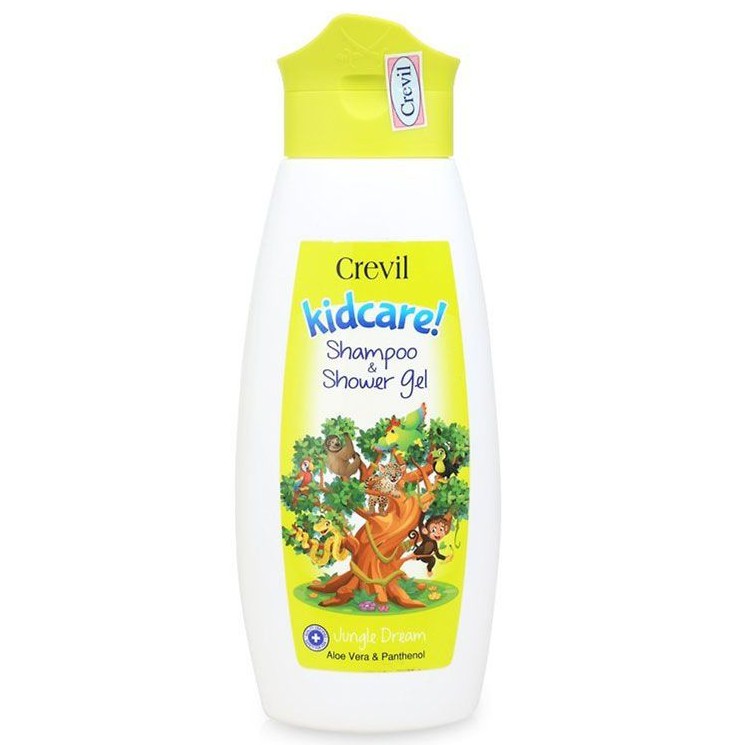 Dầu Tắm Gội Cao Cấp 2 Trong 1 Cho Trẻ Em Crevil Kidcare Shampoo & Shower Gel (300ml)