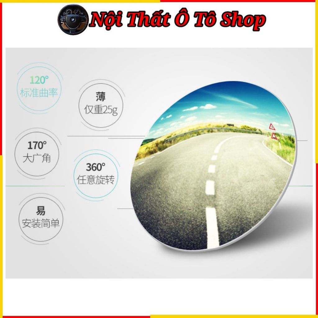 Gương Cầu Lồi Ô Tô Không Viền Xoay 360 Độ - Gương Xóa Điểm Mù | Nội Thất Phụ Kiện Chính Hãng - Nội Thất Ô Tô Shop
