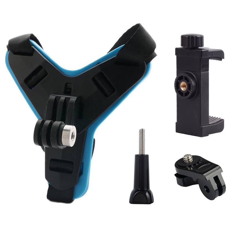Mount Gắn Cằm Điện Thoại, Camera Hành Trình, Bộ Đai Gắn Cằm Nón FullFace, Đai Gắn Camera Hành Trình Lên Cằm Nón Bảo Hiểm
