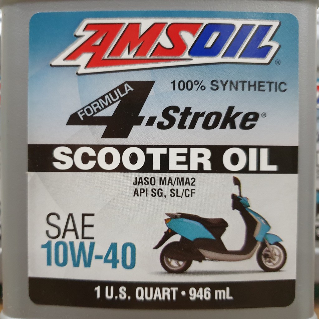 ( Nhớt Tay Ga ) Nhớt Amsoil Synthetic Scooter 10w40 946ml