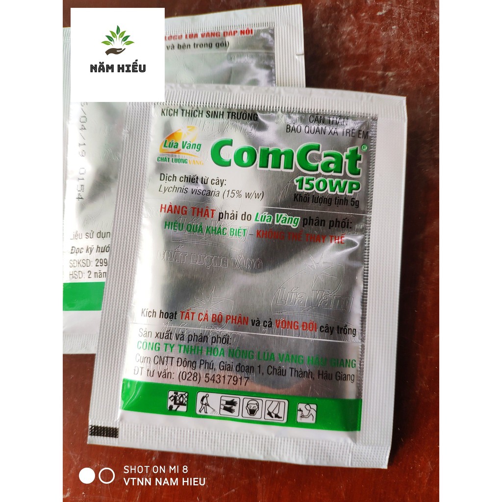 ComCat 150WP Chính Hãng Lúa Vàng - 5g - Thuốc điều hòa sinh trưởng kích thích cây trồng và hoa kiểng ra rễ