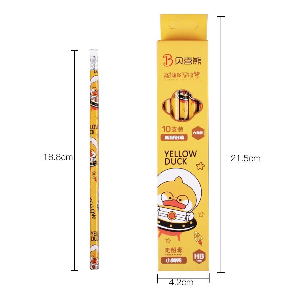 Set 10 Bút Chì Gỗ Kèm Gôm Tẩy Dễ Thương