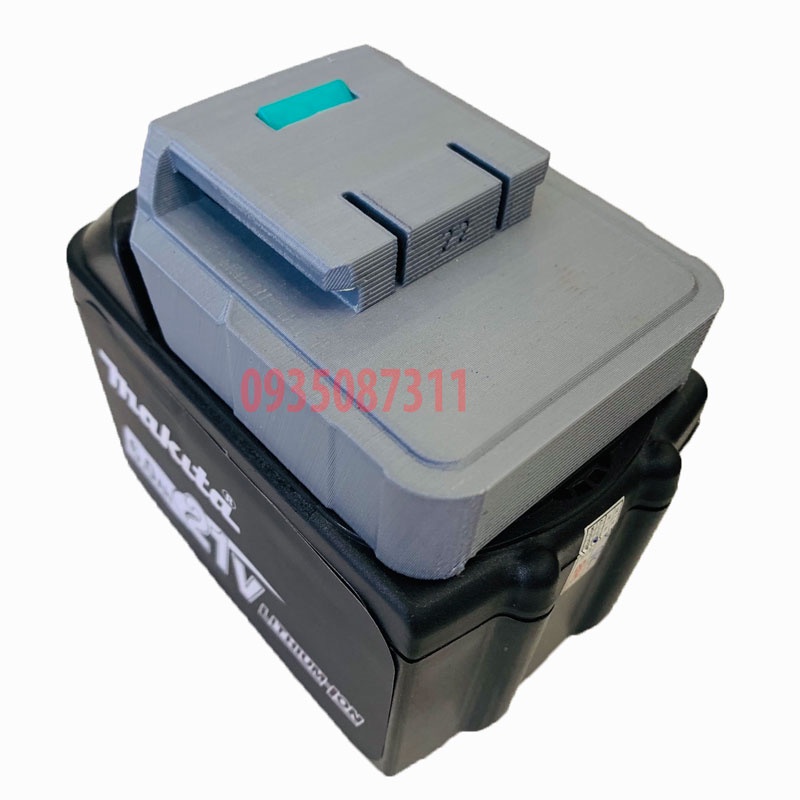 Ngàm Đế Chuyển Chân Pin MAKITA Sang Chân Pin Các Dòng Máy 18mm 22mm 24mm