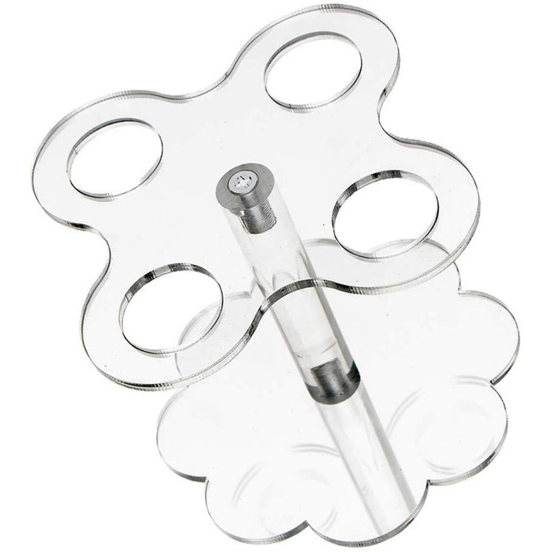 Giá Đỡ Kem Ốc Quế / Sushi 4 Lỗ Bằng Acrylic Tiện Dụng Cho Tiệc Tùng / Trẻ Em