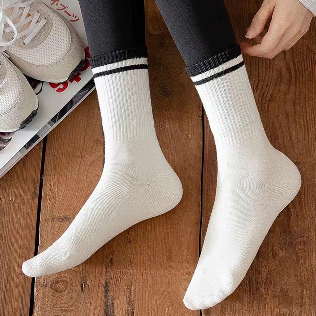 Vớ cotton mềm mại cổ cao trên mắt cá chân thời trang mùa đông xuân thu ấm áp unisex