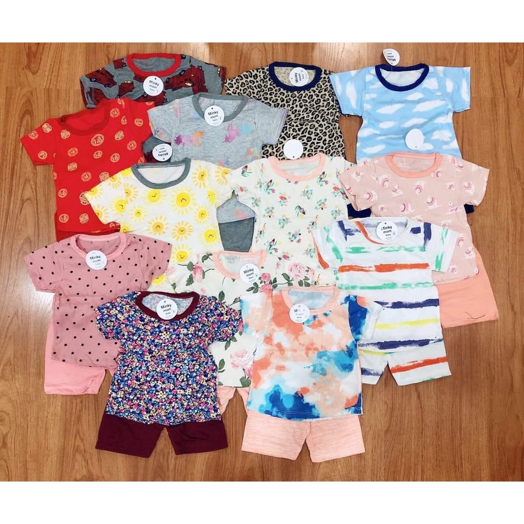 COMBO 3/2 Bộ đồ thun cotton thấm hút cho bé trai và gái - AT sales