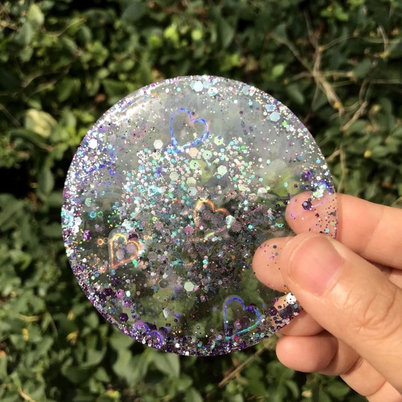 Sa Khuôn Làm Đế Lót Ly Hình Tròn Bằng Nhựa Epoxy Độc Đáo Trang Trí Nhà Cửa