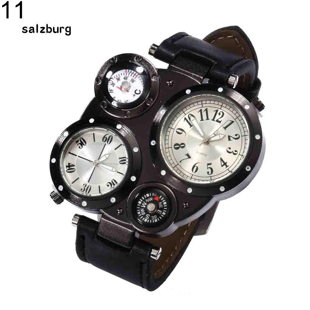 Đồng hồ đeo tay 4 mặt số kết hợp nhiệt kế và la bàn độc đáo chống nước và thời trang cho nam | BigBuy360 - bigbuy360.vn