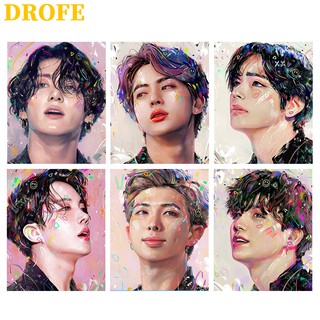 Tranh Sơn Theo Số DROFE Nhiều Mẫu Thời Thượng Thích Hợp Cho Trang Trí Nhà 40x50cm