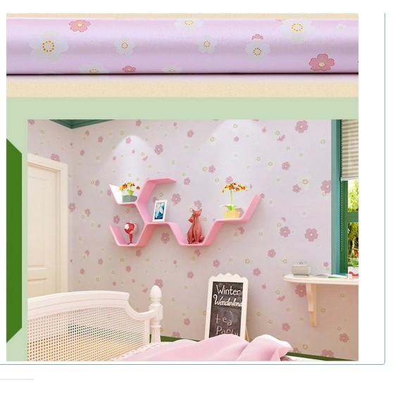 Decal giấy dán tường hoa mai hồng