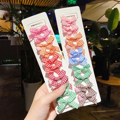 Set 10 Kẹp Tóc Hình Nơ Dễ Thương Cho Bé