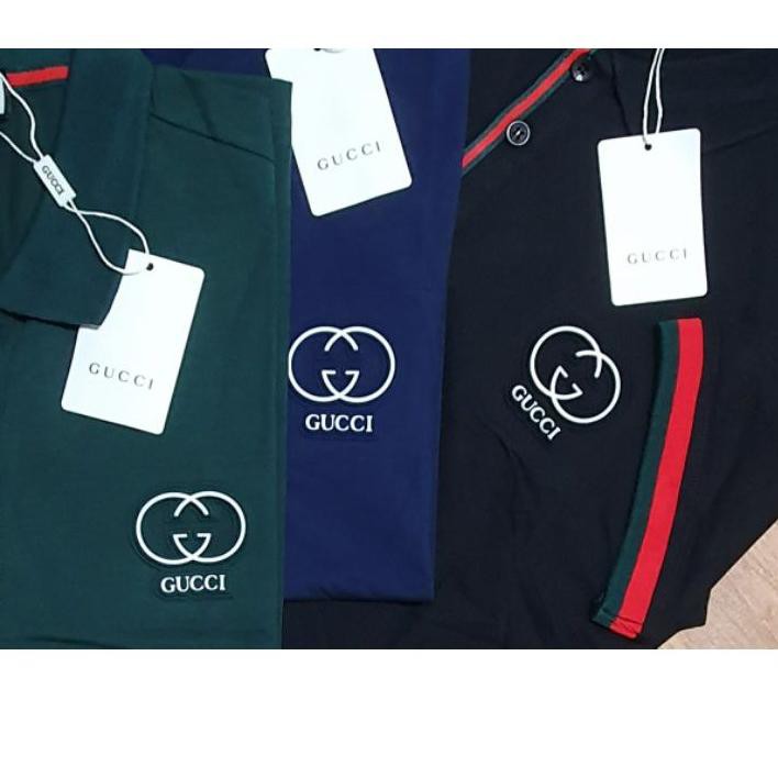 Áo Sơ Mi Gucci Cổ Bẻ Màu Đỏ Thời Trang Cao Cấp