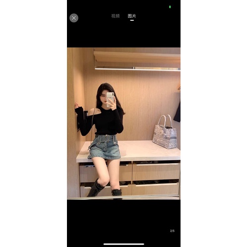 Áo thun kiểu croptop tay dài phối hở cá tính sexy cho nữ phong cách Hàn Quốc