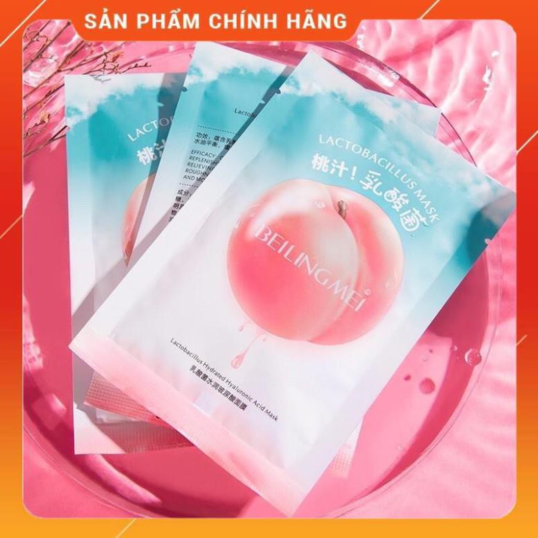 [SIÊU RẺ - FREESHIP] Mặt nạ chiết xuất Đào tươi mask 2lớp siêu mỏng