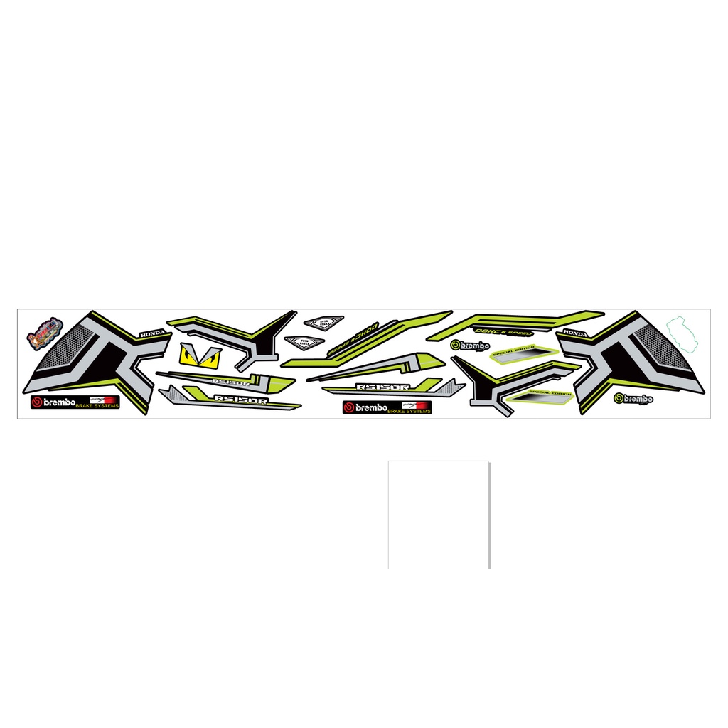 Tem Rời cao cấp Winner X mẫu RS150 màu đen xanh xám