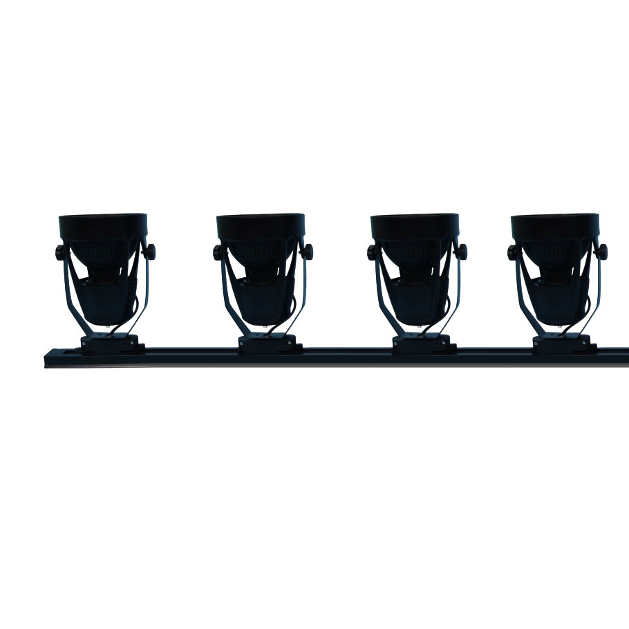 Combo 4 đèn rọi ray mắt trâu 24w + 1 thanh ray 2 mét
