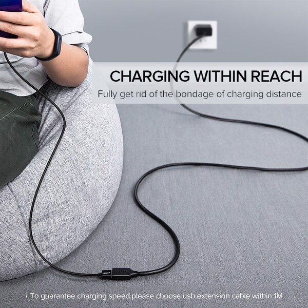 Cáp nối dài USB 2.0 1m - 5m Ugreen 10314 10315 10316 10317 10318 US103