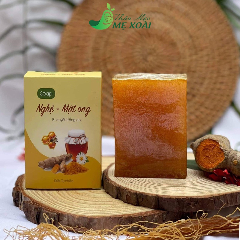 Bộ xà bông nghệ mướp đắng MẸ XOÀI 100g handmade thảo dược giúp giữ ẩm cho da mịn màng MX33