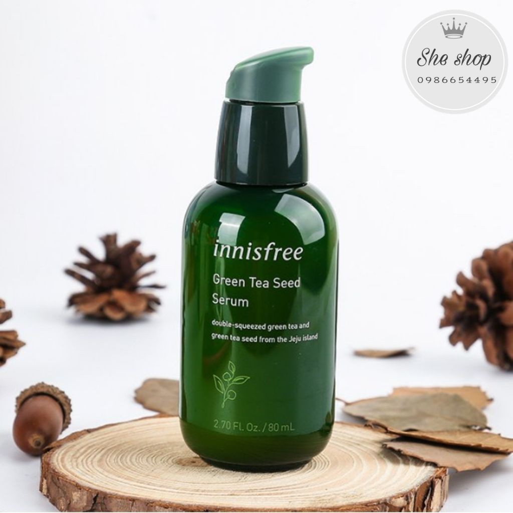 Tinh chất dưỡng ẩm Innisfree- chiết xuất từ trà xanh Innisfree Green tea seed serum 80ml|MẤU MỚI|.