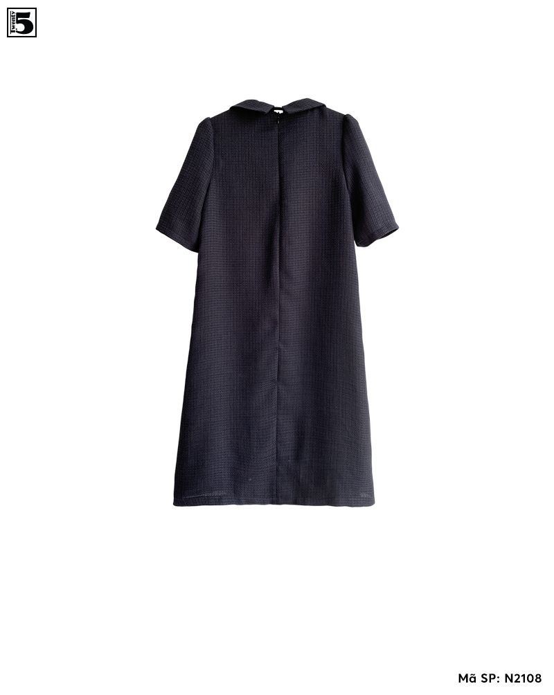 Đầm cổ sen dạ tweed dáng chữ A Twentyfive N2108