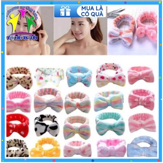 Băng đô rửa mặt, turban trang điểm vải nhung nơ đẹp hoàn hảo - Vợ Chồng Tôi